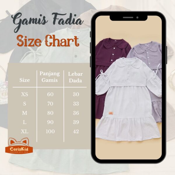 [Ceriakid] Gamis Anak Perempuan Fadia 1 2 3 4 5 6 7 8 tahun - Image 11