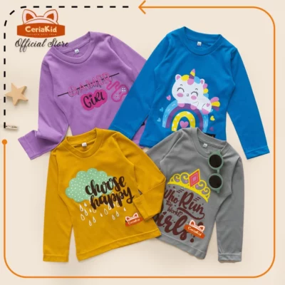 Ceriakid Atasan Kaos Anak Tangan Panjang Cover
