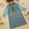 Ceriakid-Gamis Anak Perempuan Muslim Gambar Hijab Lucu-sage