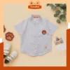 Ceriakid Kemeja Anak Laki laki Couple Motif Salur Seoul Abu