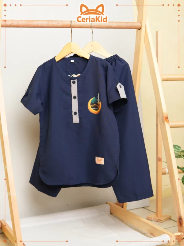 Ceriakid Setelan Baju Koko Anak Laki-Laki– Baju Muslim Anak Modern Tidak termasuk Peci dan Kacamata-cover2